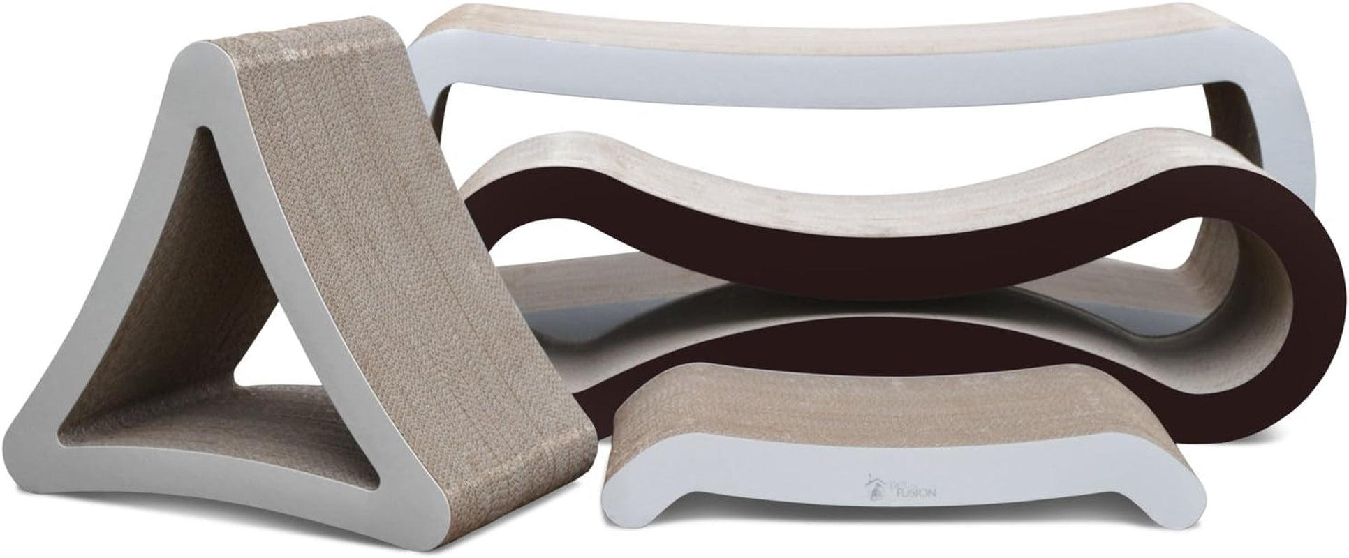 Ultimate 3-Sided Vertical Cat Scratching Post & Lounge - 6 Usable Sides, Eco-Friendly Cardboard, Perfect for Play & Perching!